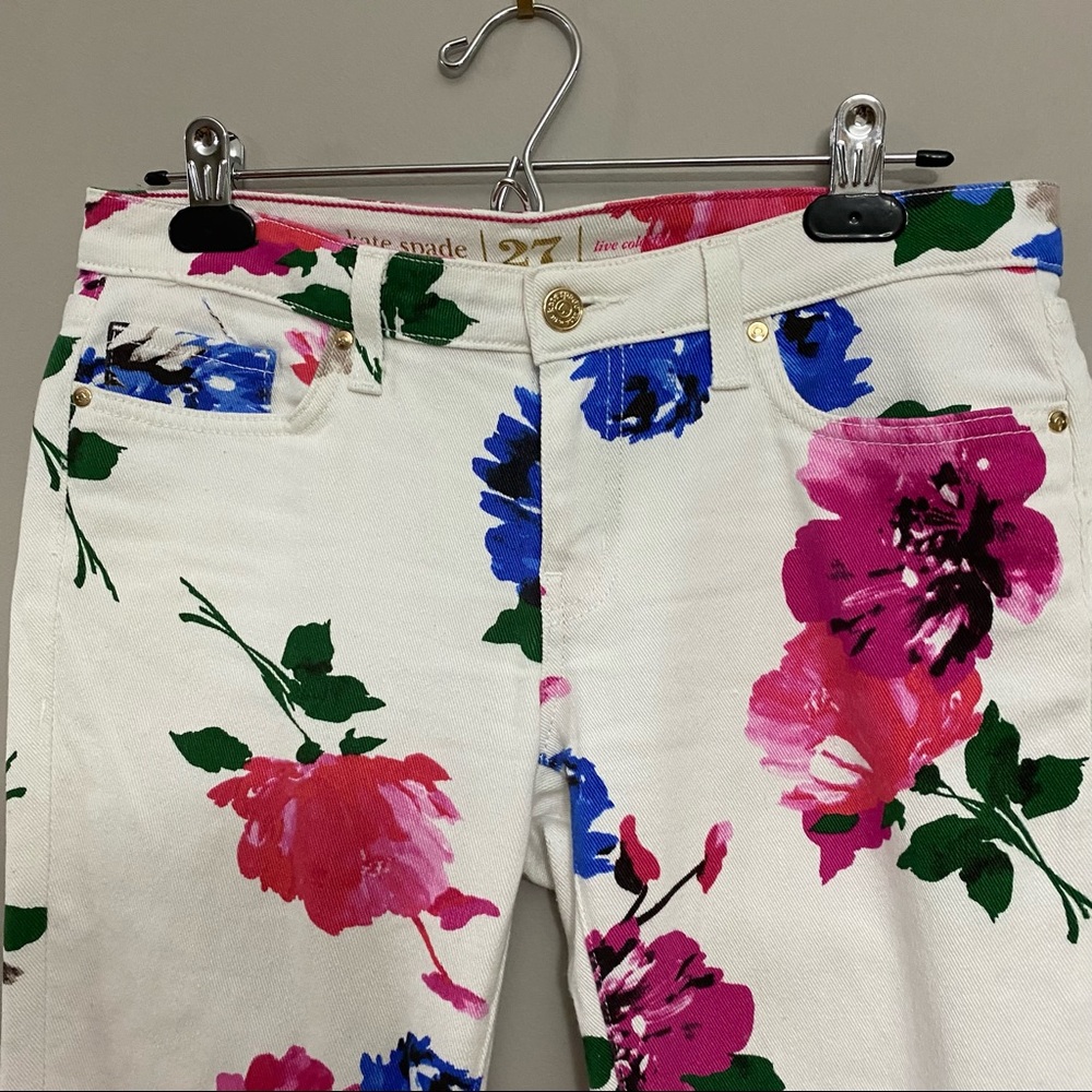 Kate Spade Broome Street Floral Jeans - Picture 5 of 16